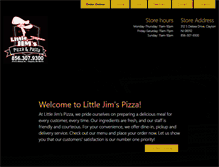 Tablet Screenshot of littlejimspizza.com